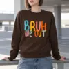 "Bruh We Out" Heavy Blend Unisex Crewneck Sweatshirt