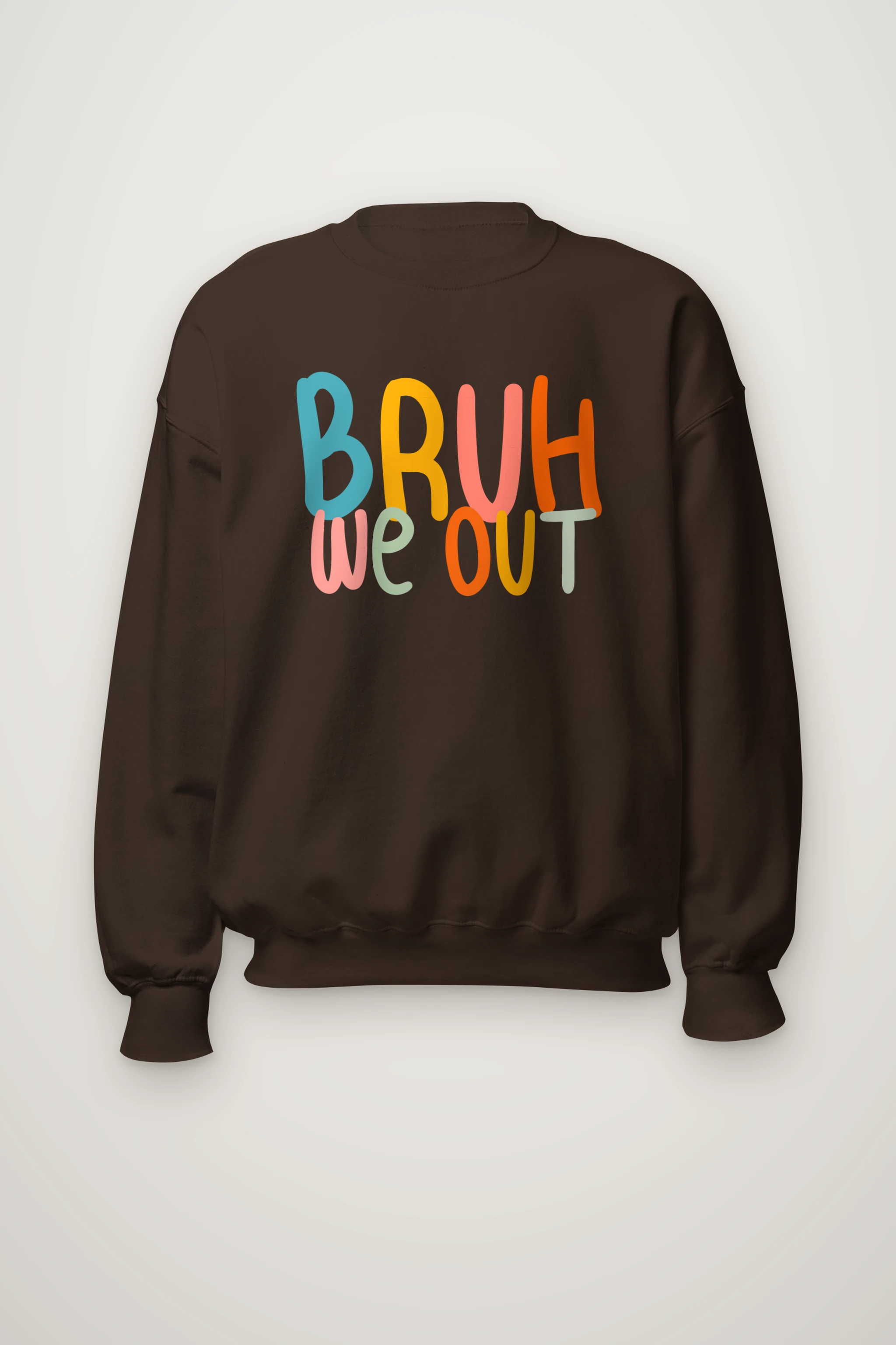 "Bruh We Out" Heavy Blend Unisex Crewneck Sweatshirt