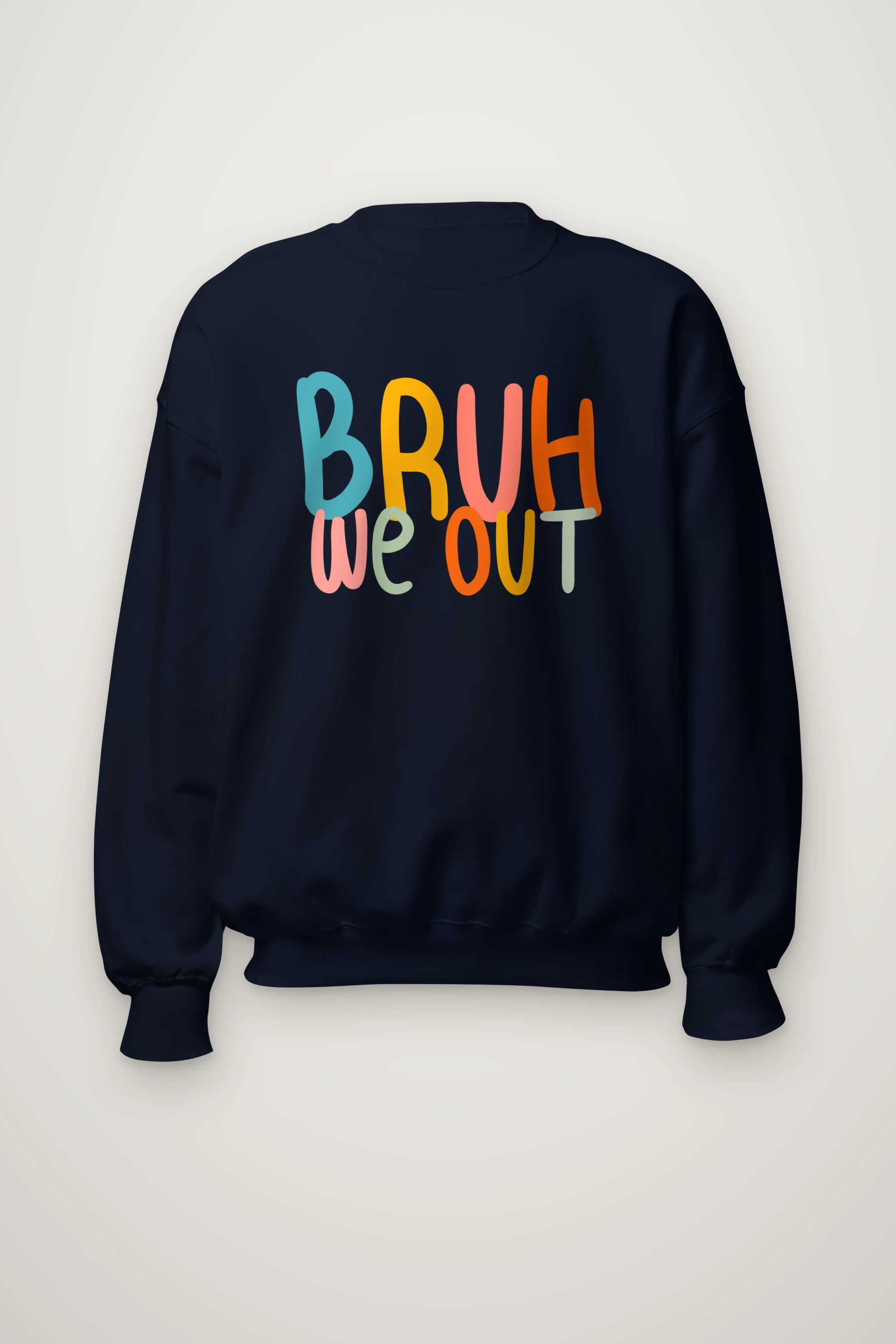 "Bruh We Out" Heavy Blend Unisex Crewneck Sweatshirt