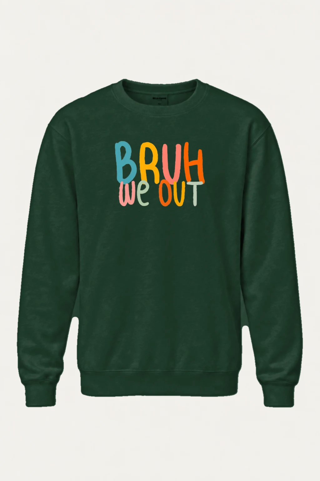 "Bruh We Out" Heavy Blend Unisex Crewneck Sweatshirt | Gildan 18000