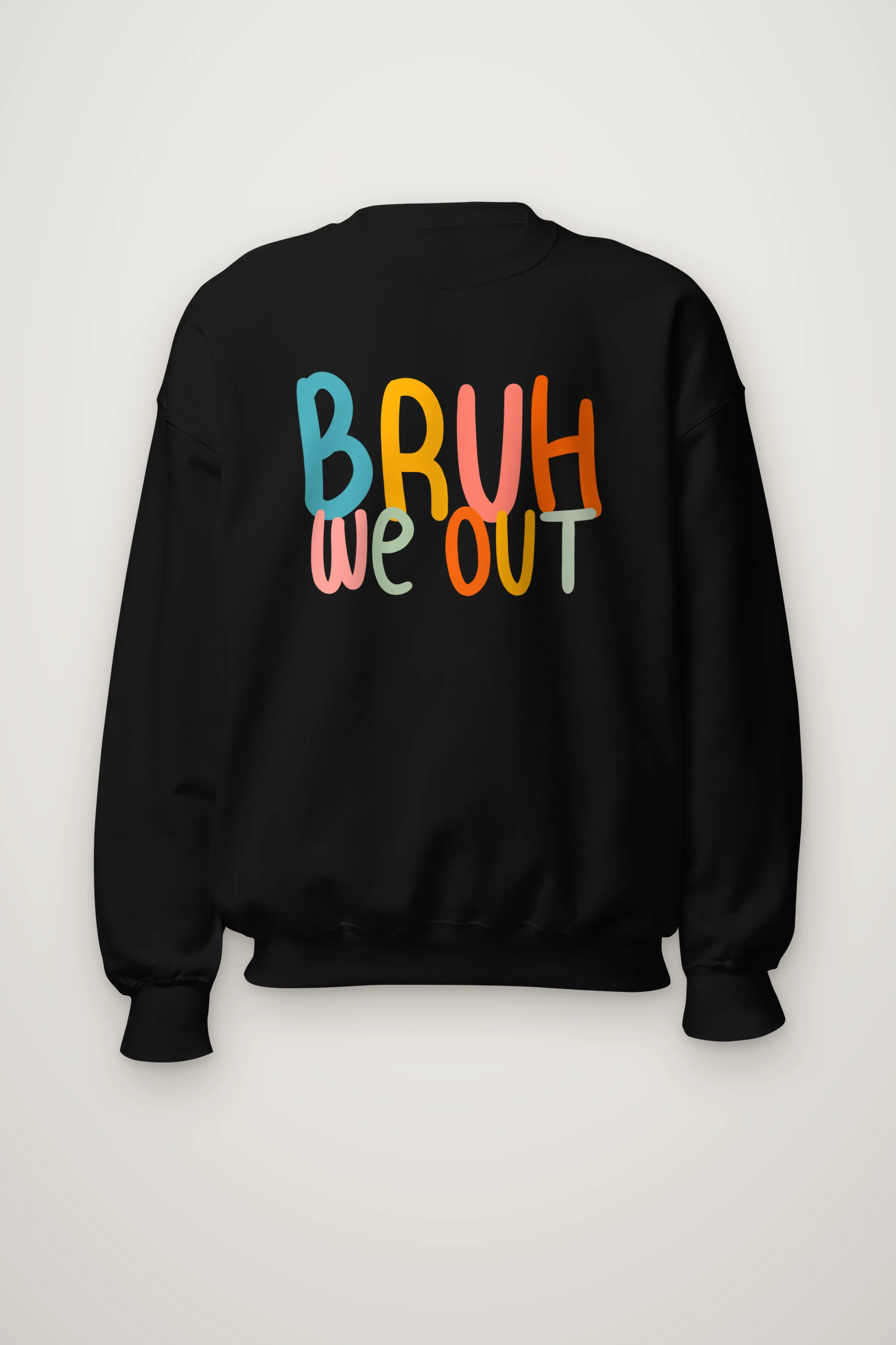 "Bruh We Out" Heavy Blend Unisex Crewneck Sweatshirt