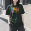 "Bruh We Out" Heavyweight Unisex Crewneck T-shirt | Gildan 5000