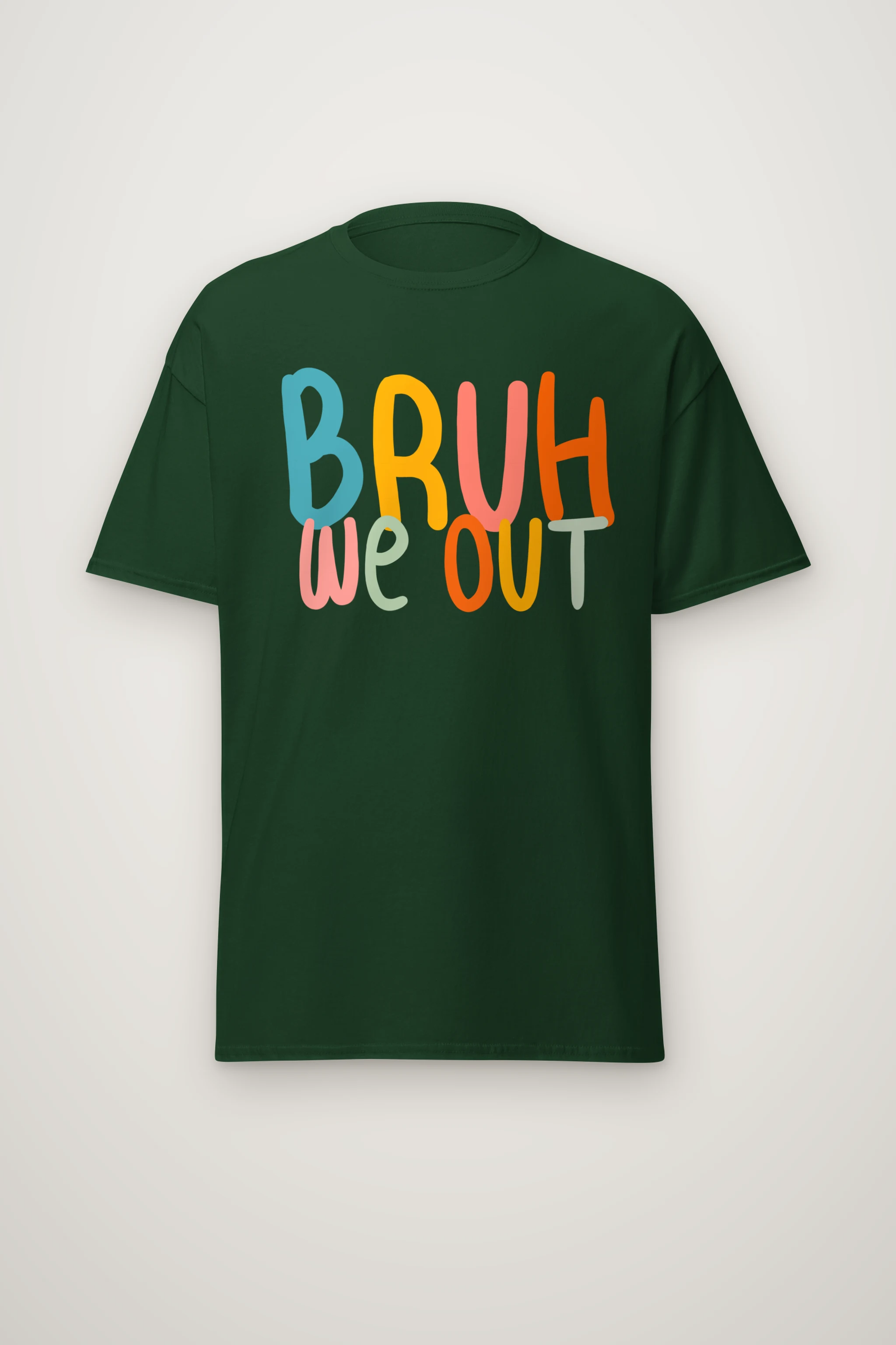 "Bruh We Out" Heavyweight Unisex Crewneck T-shirt