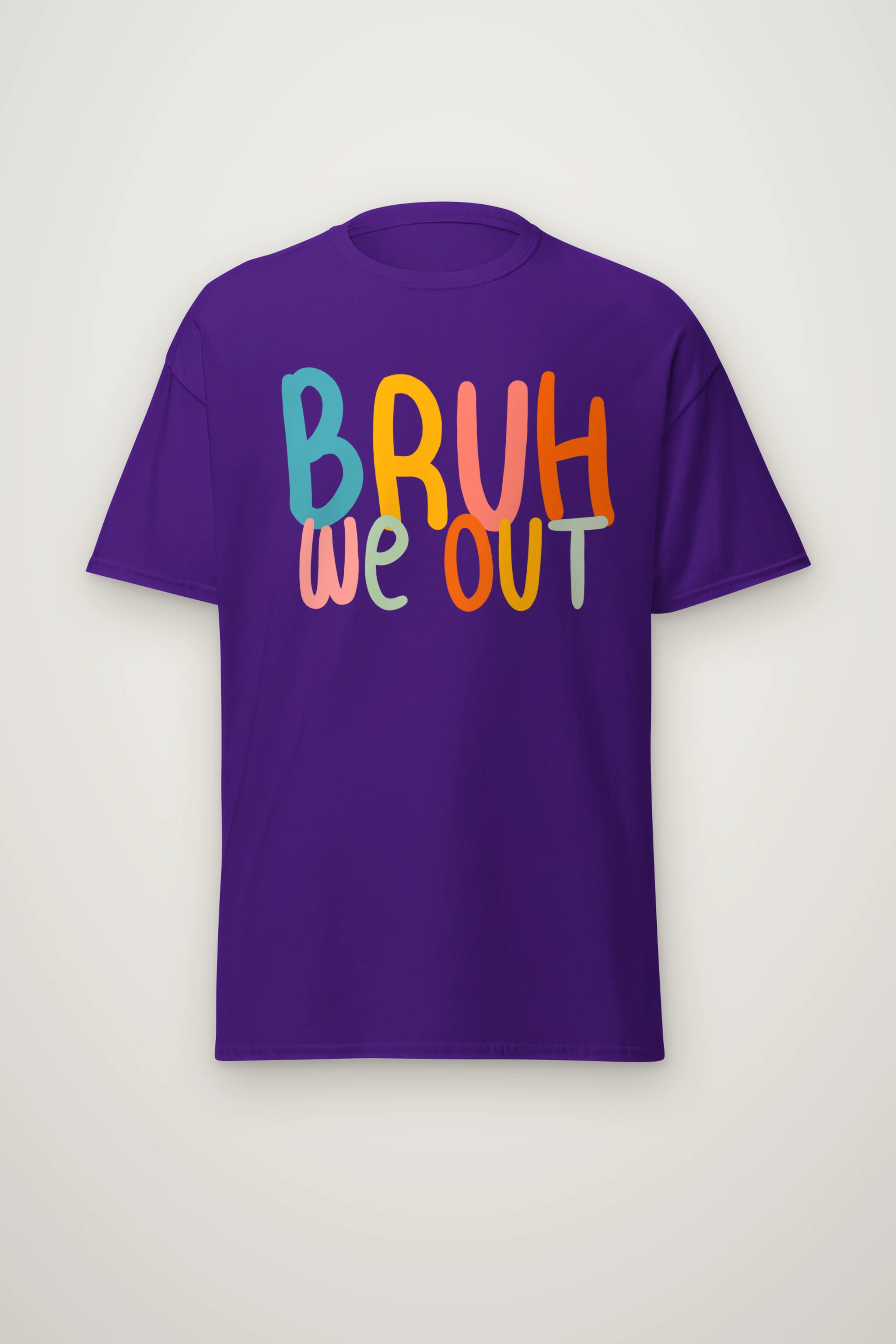 "Bruh We Out" Heavyweight Unisex Crewneck T-shirt