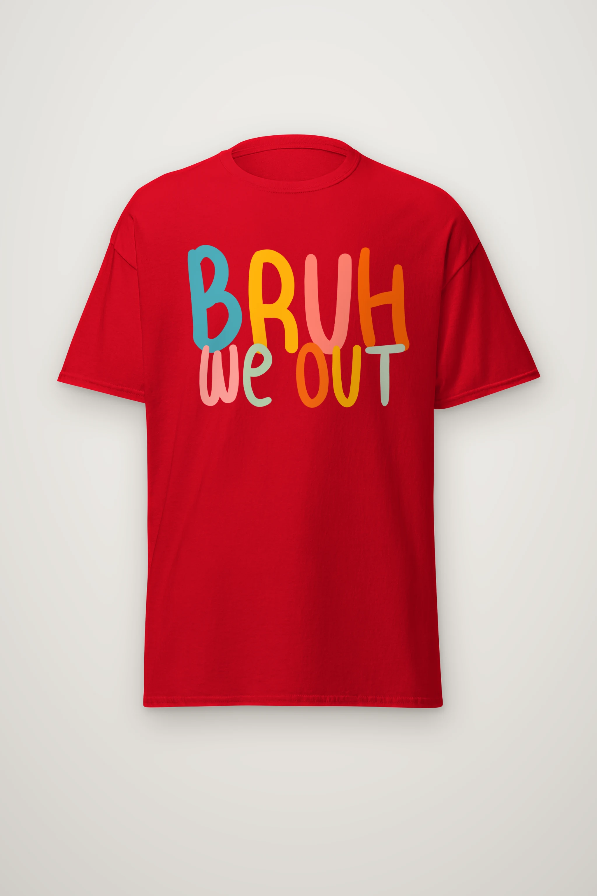 "Bruh We Out" Heavyweight Unisex Crewneck T-shirt
