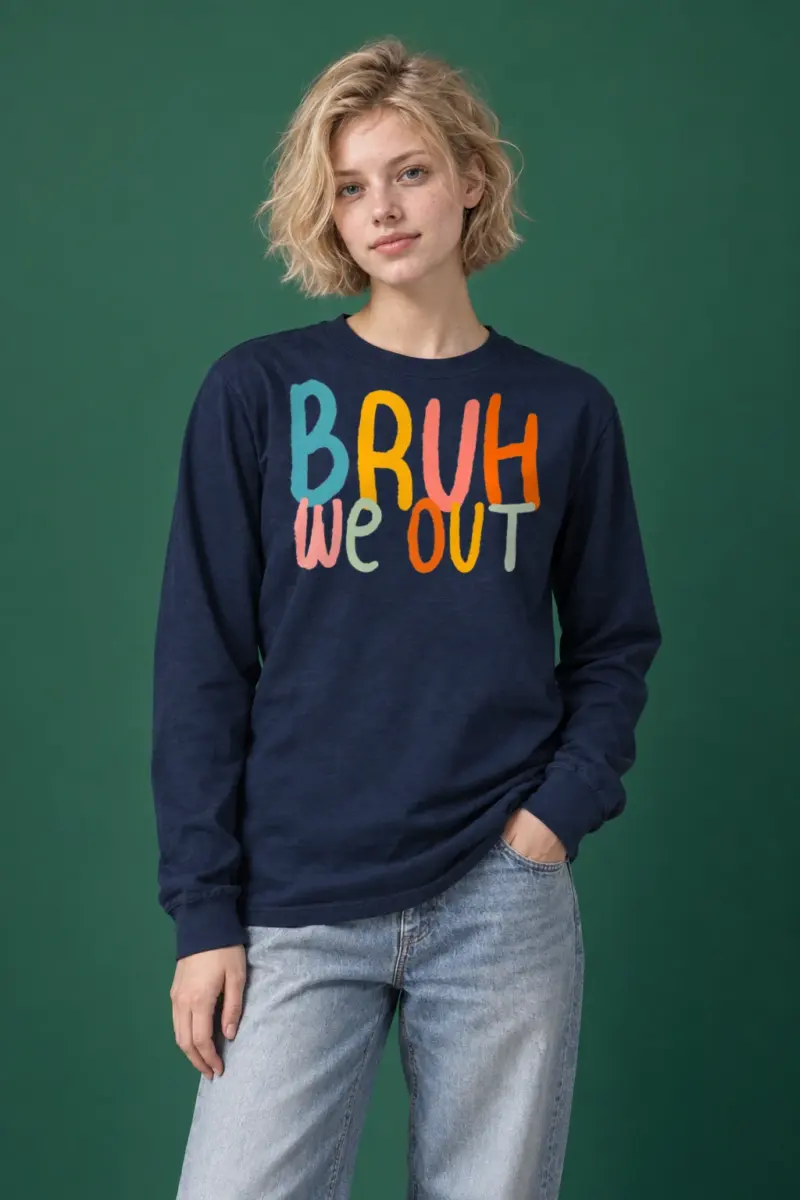 "Bruh We Out" Unisex Longsleeve T-shirt