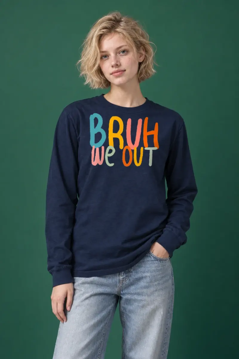 "Bruh We Out" Unisex Longsleeve T-shirt