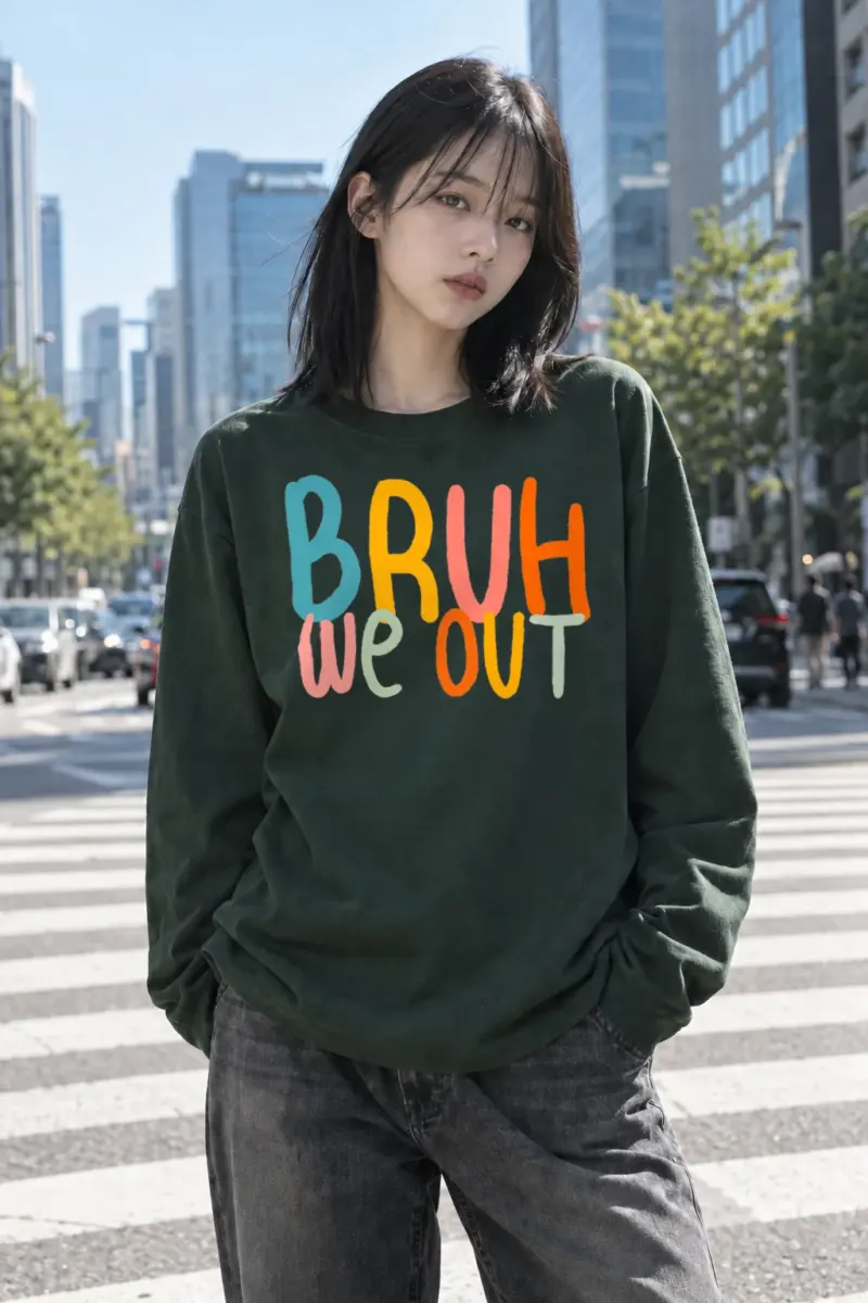 "Bruh We Out" Unisex Longsleeve T-shirt | Gildan 2400