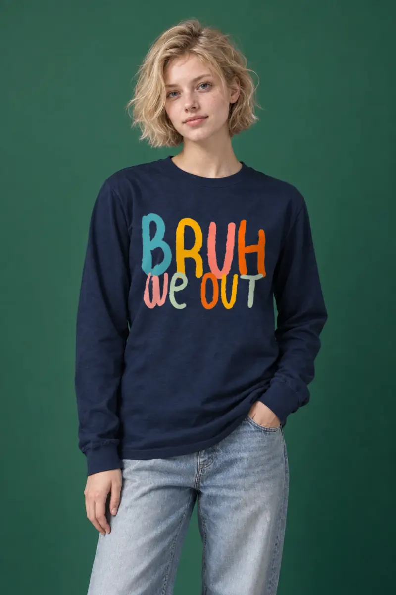 "Bruh We Out" Unisex Longsleeve T-shirt