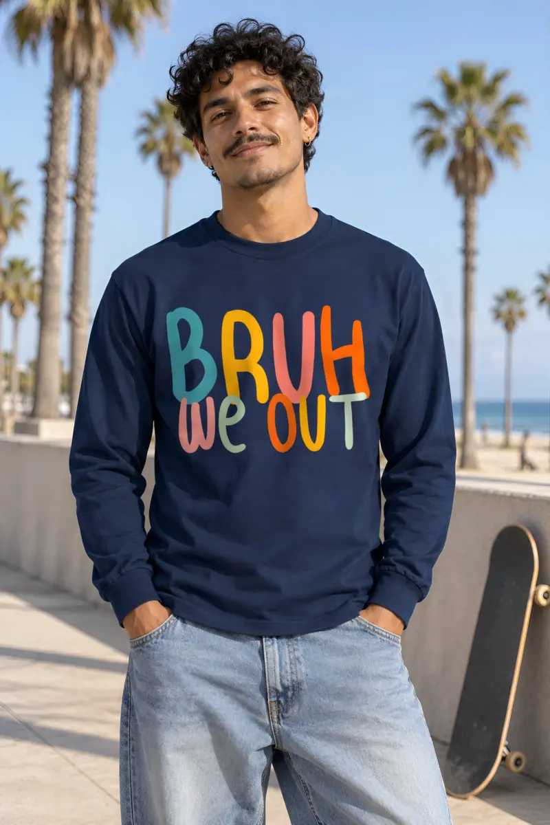 "Bruh We Out" Unisex Longsleeve T-shirt
