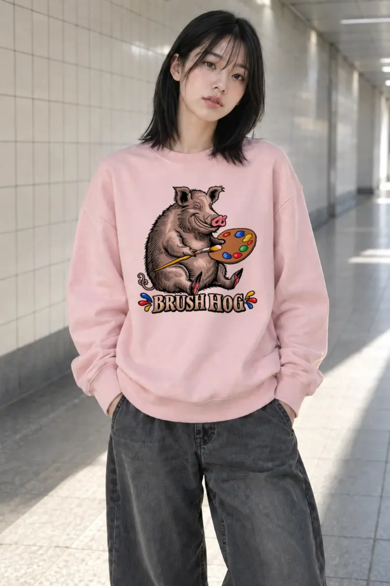 "Brush Hog" Heavy Blend Unisex Crewneck Sweatshirt | Gildan 18000