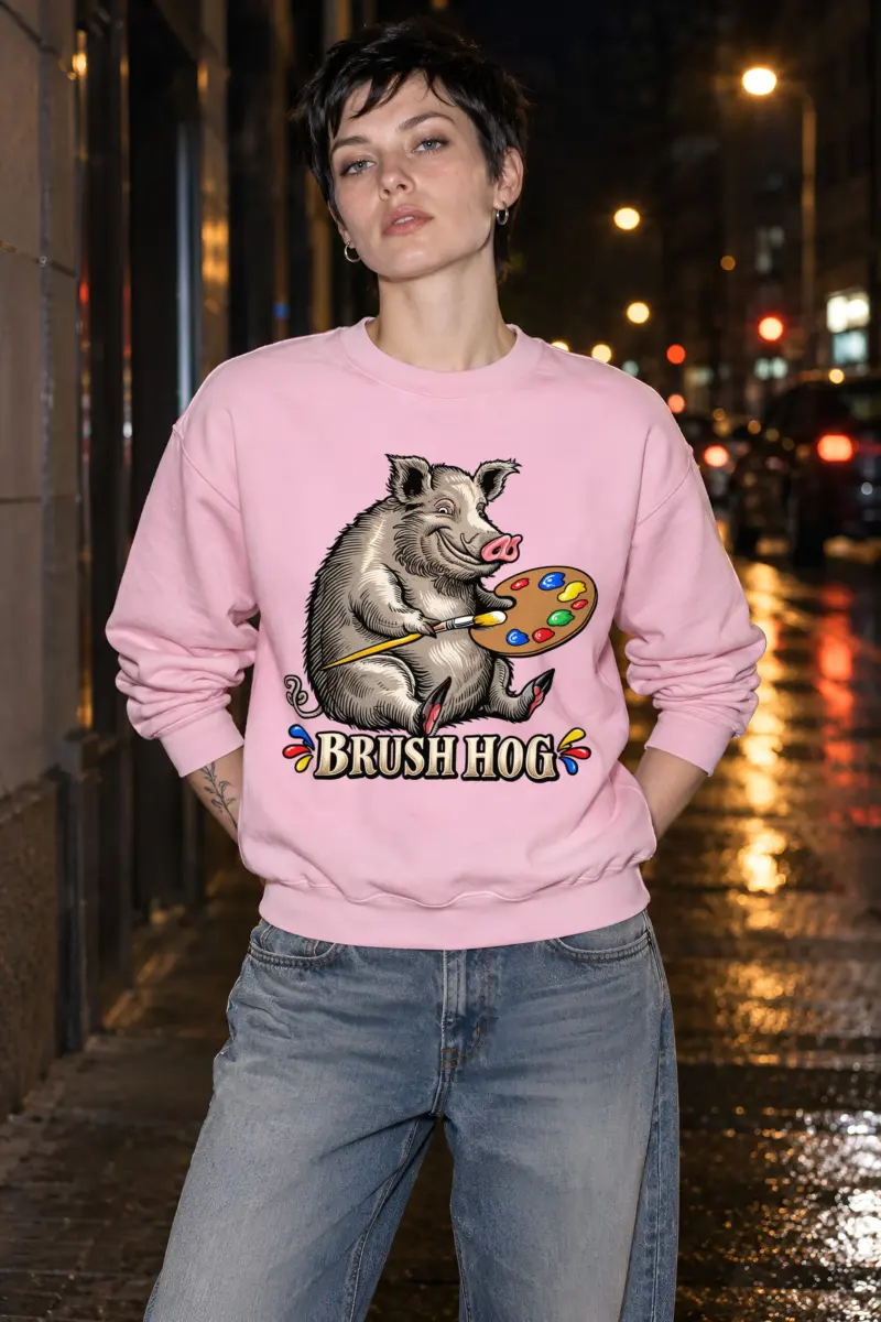 "Brush Hog" Heavy Blend Unisex Crewneck Sweatshirt