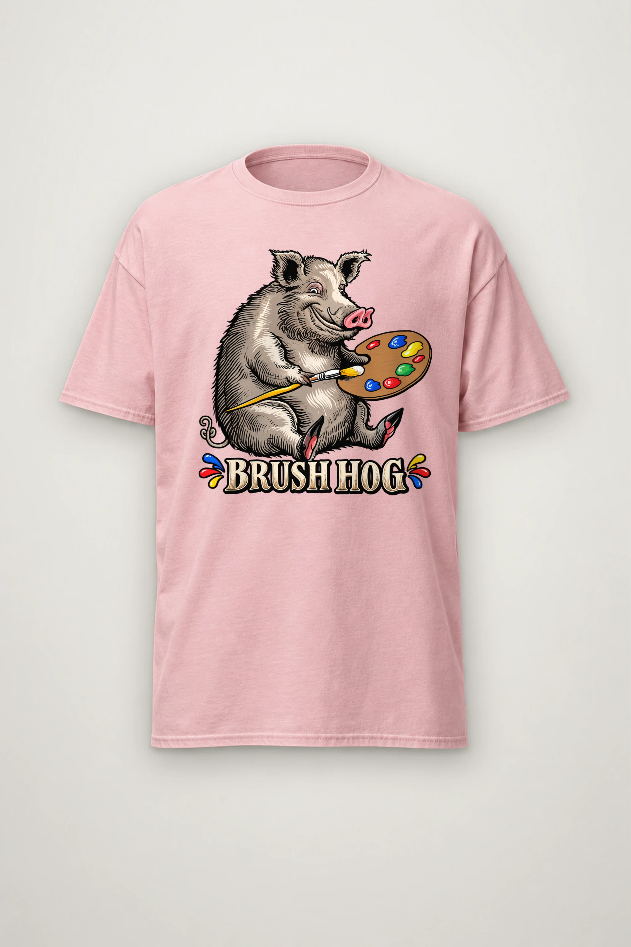 "Brush Hog" Heavyweight Unisex Crewneck T-shirt