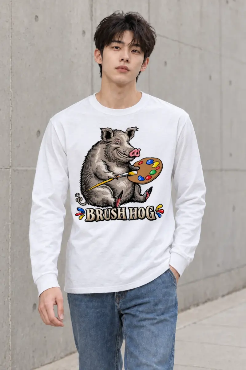 "Brush Hog" Unisex Longsleeve T-shirt | Gildan 2400