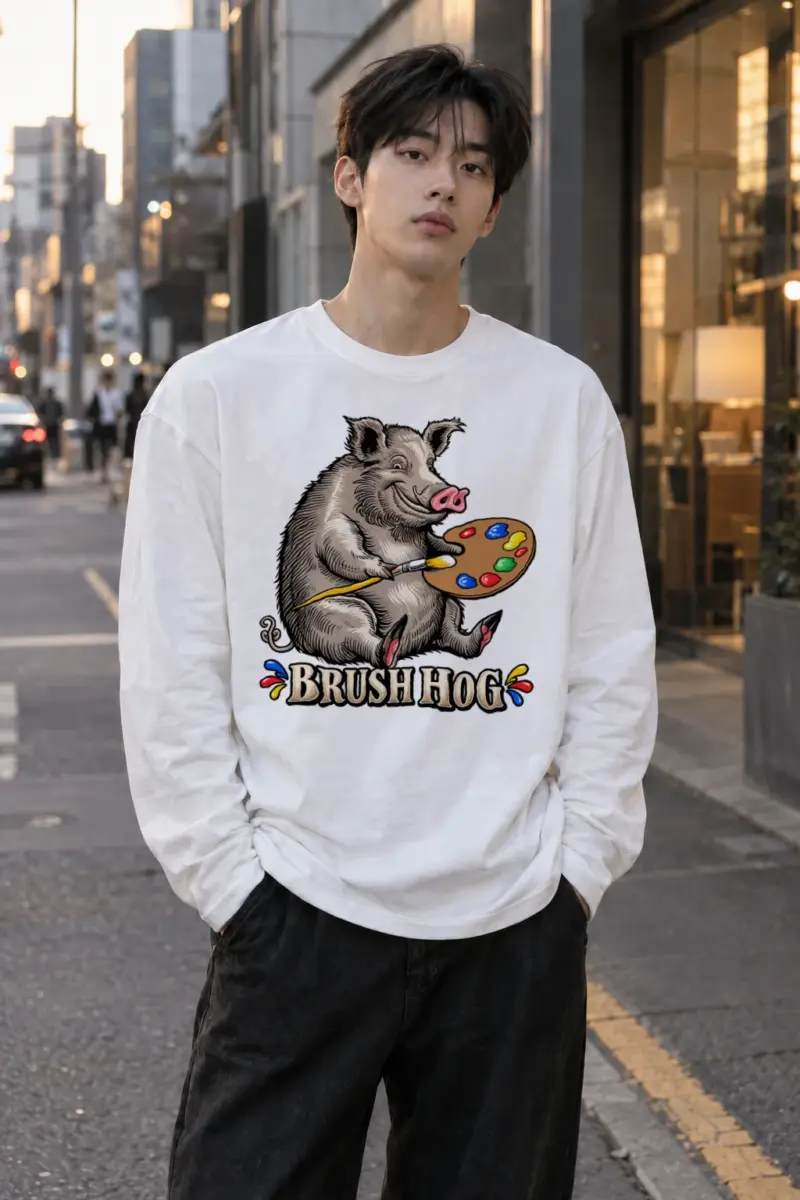 "Brush Hog" Unisex Longsleeve T-shirt | Gildan 2400