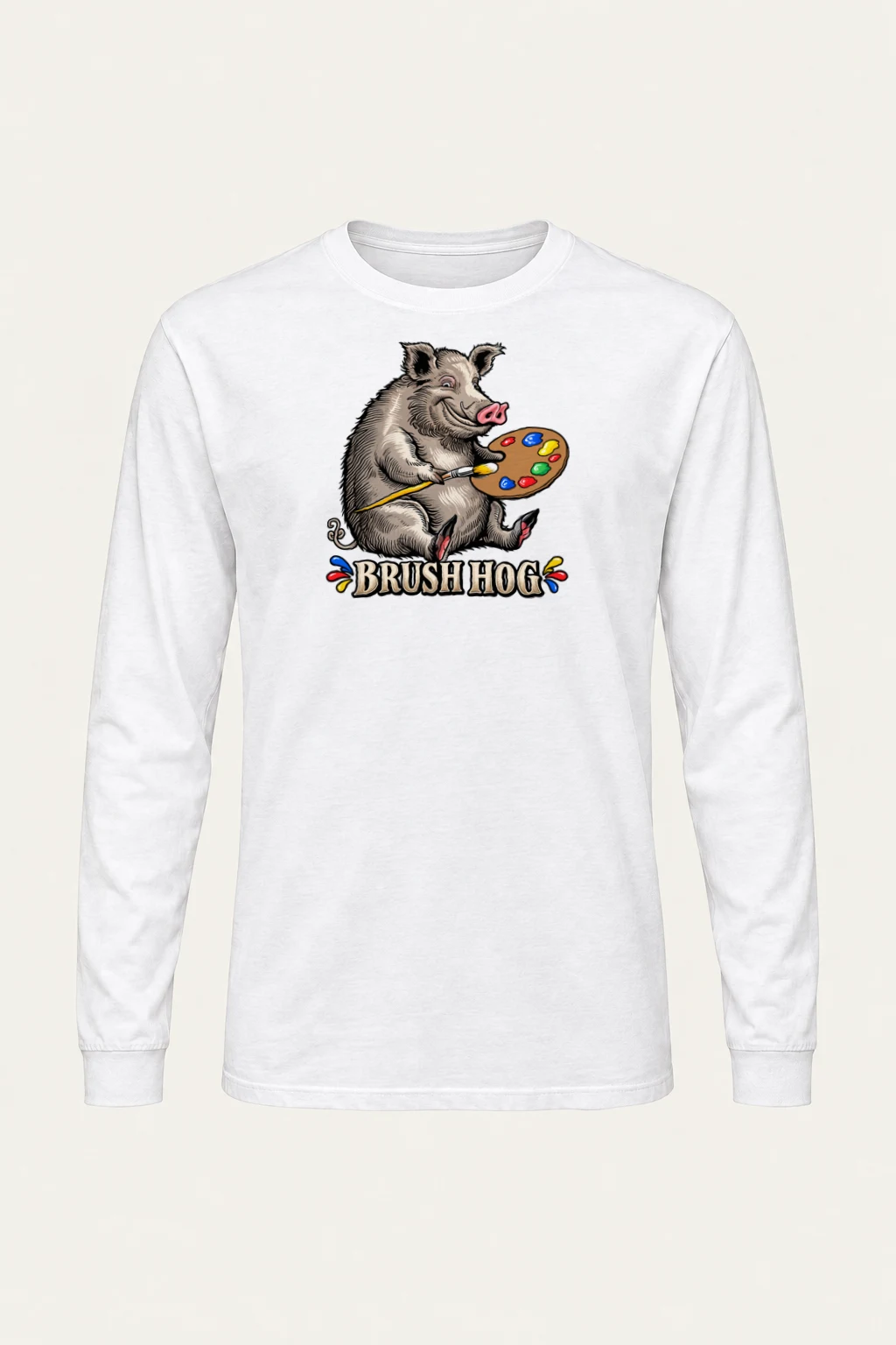 "Brush Hog" Unisex Longsleeve T-shirt | Gildan 2400