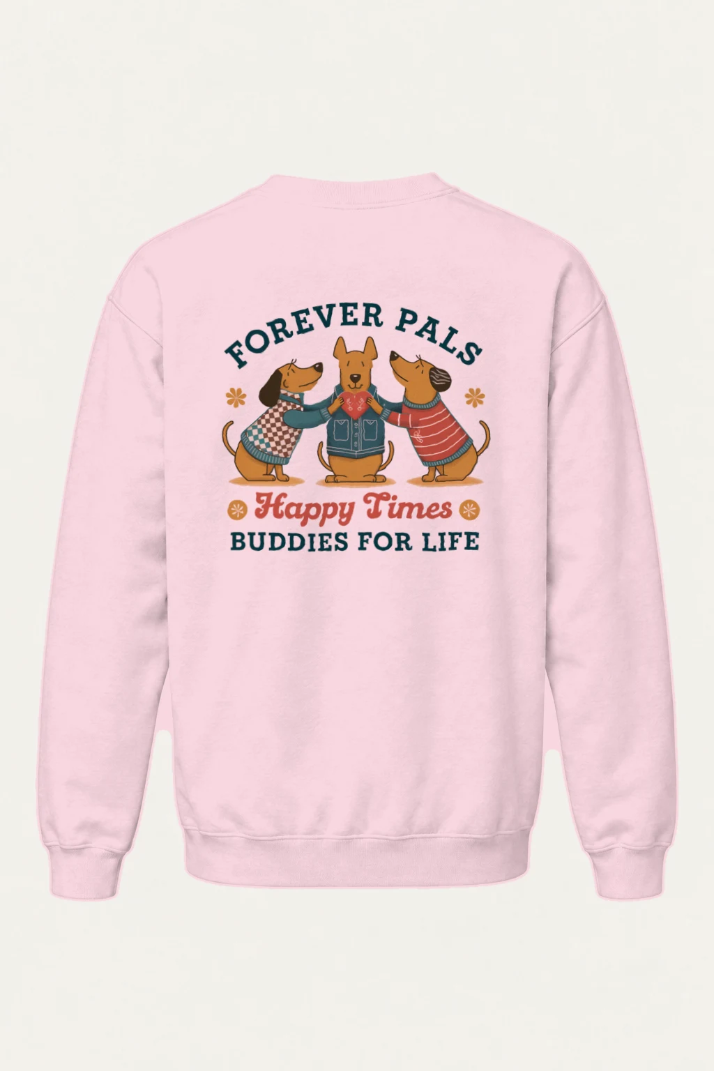 "Buddies For Life" Heavy Blend Unisex Crewneck Sweatshirt | Gildan 18000