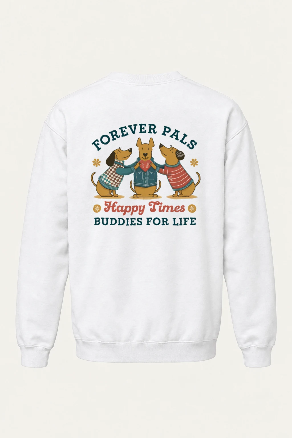 "Buddies For Life" Heavy Blend Unisex Crewneck Sweatshirt | Gildan 18000