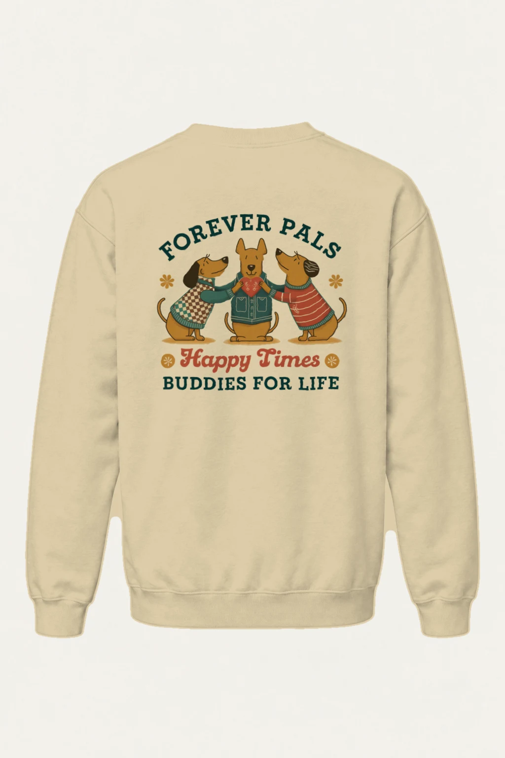 "Buddies For Life" Heavy Blend Unisex Crewneck Sweatshirt | Gildan 18000