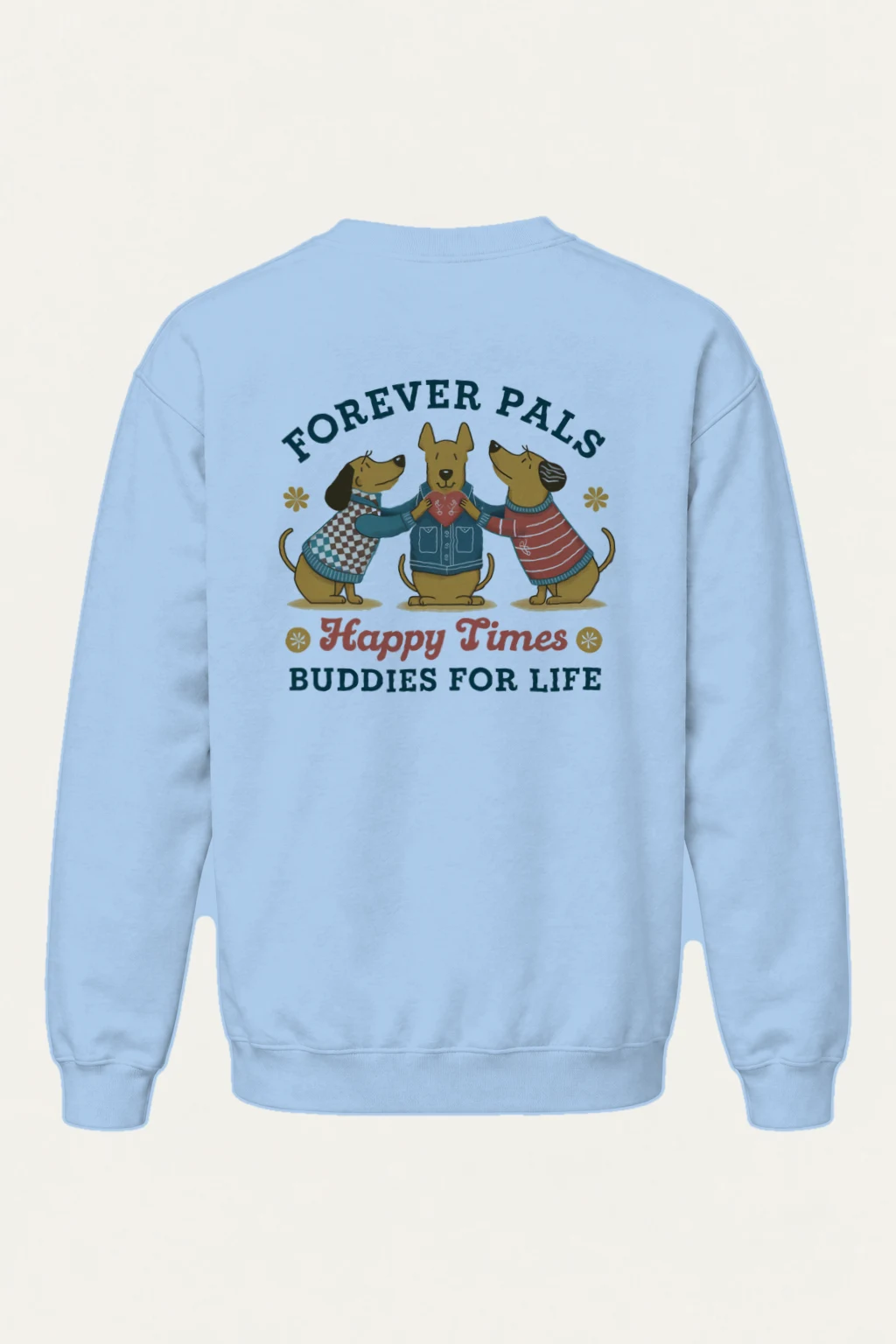 "Buddies For Life" Heavy Blend Unisex Crewneck Sweatshirt | Gildan 18000