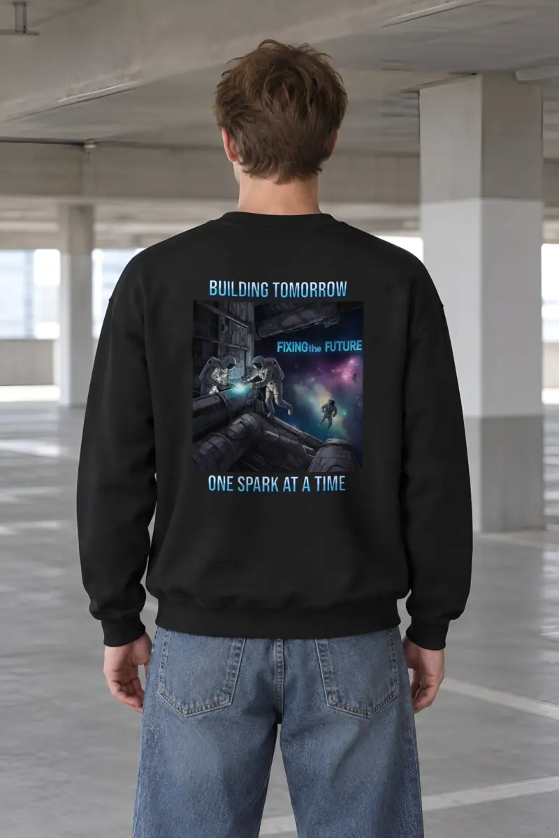 "Building Tomorrow" Heavy Blend Unisex Crewneck Sweatshirt