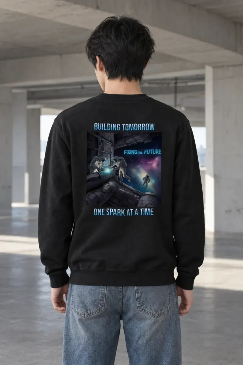 "Building Tomorrow" Heavy Blend Unisex Crewneck Sweatshirt