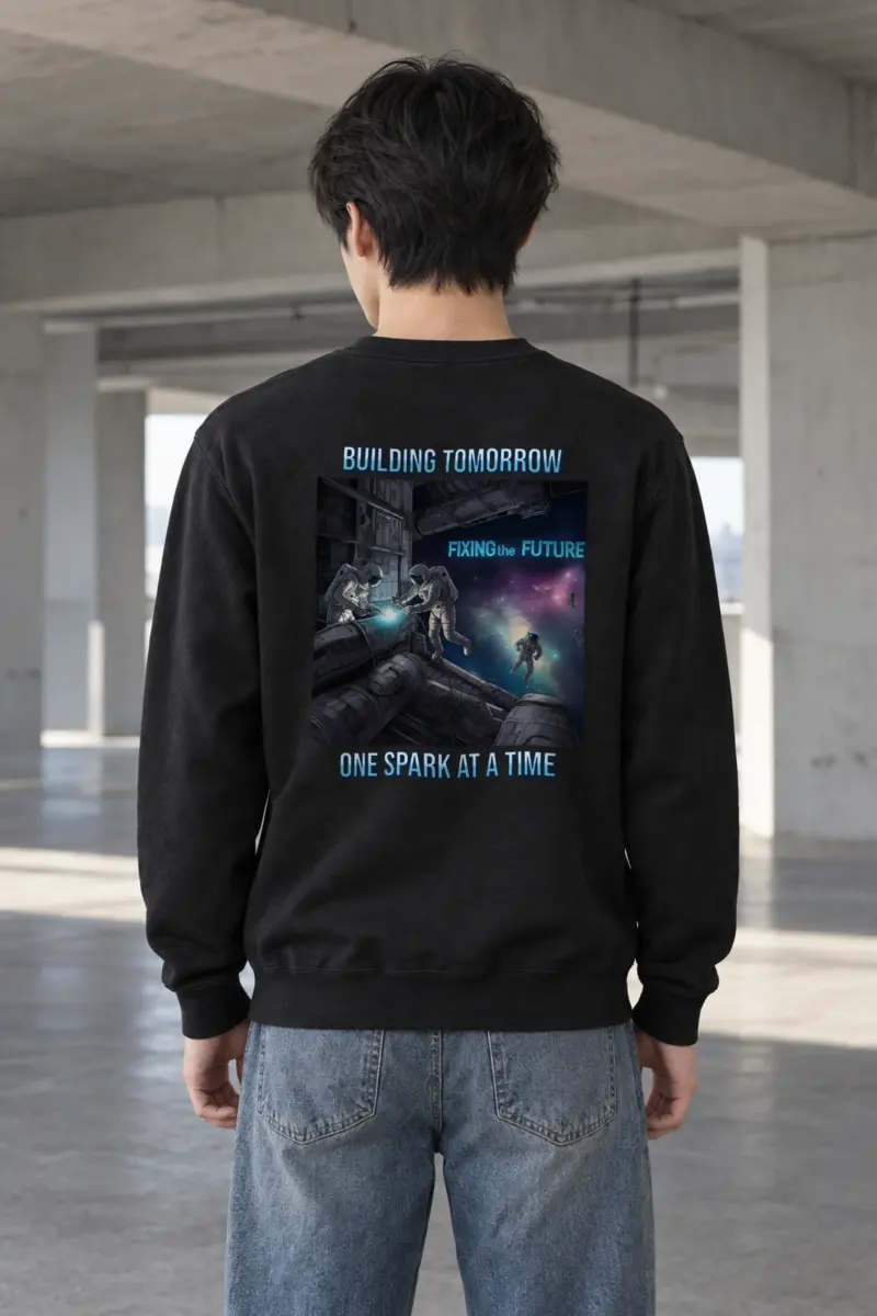 "Building Tomorrow" Heavy Blend Unisex Crewneck Sweatshirt
