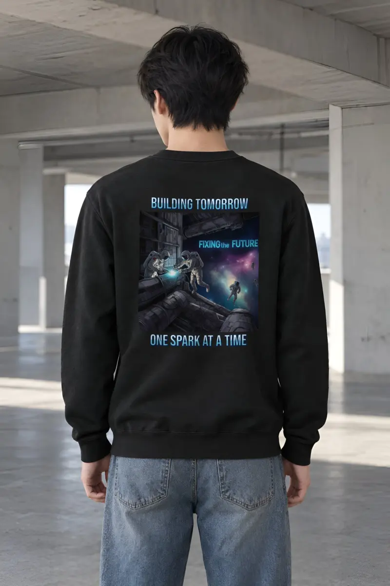 "Building Tomorrow" Heavy Blend Unisex Crewneck Sweatshirt