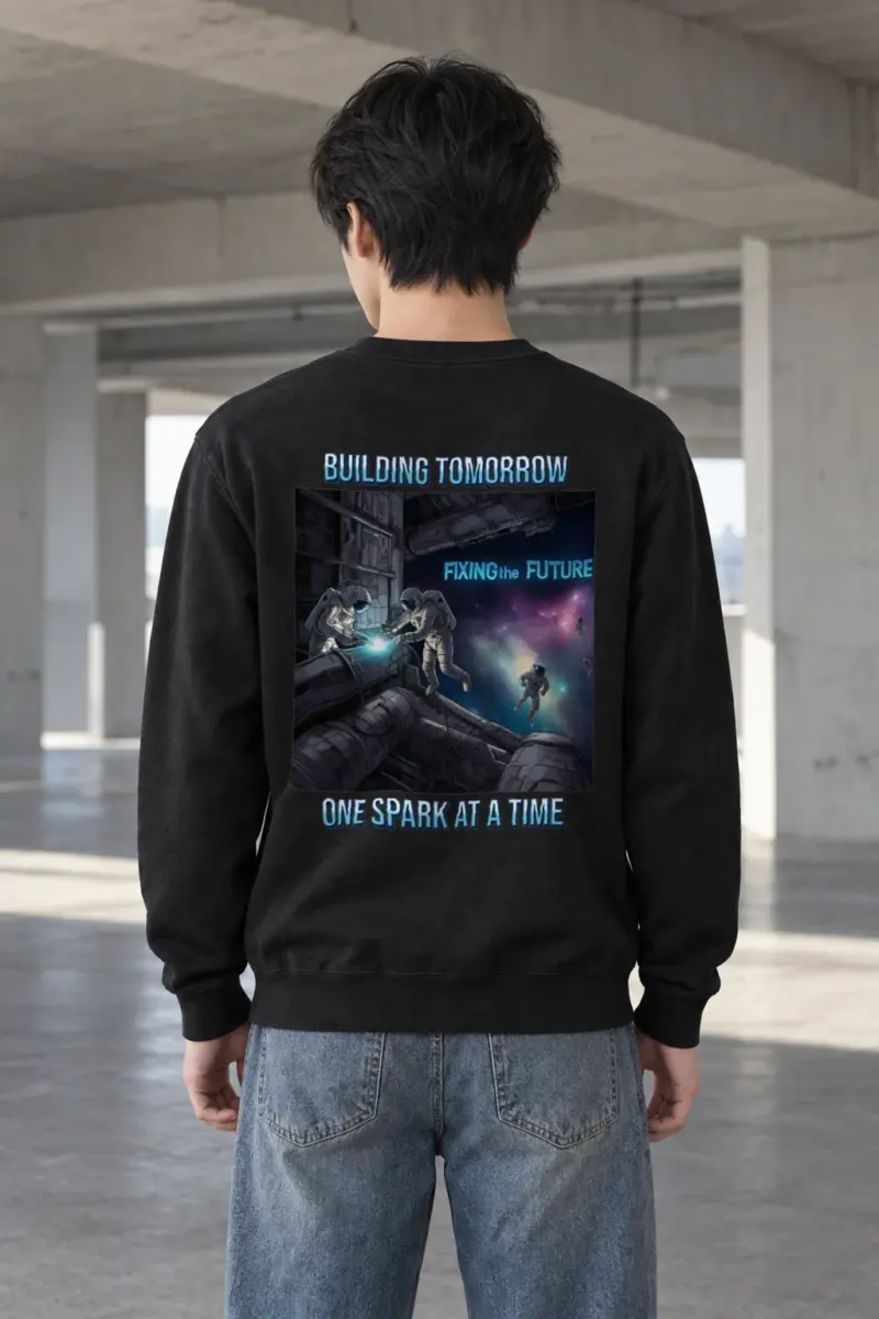 "Building Tomorrow" Heavy Blend Unisex Crewneck Sweatshirt