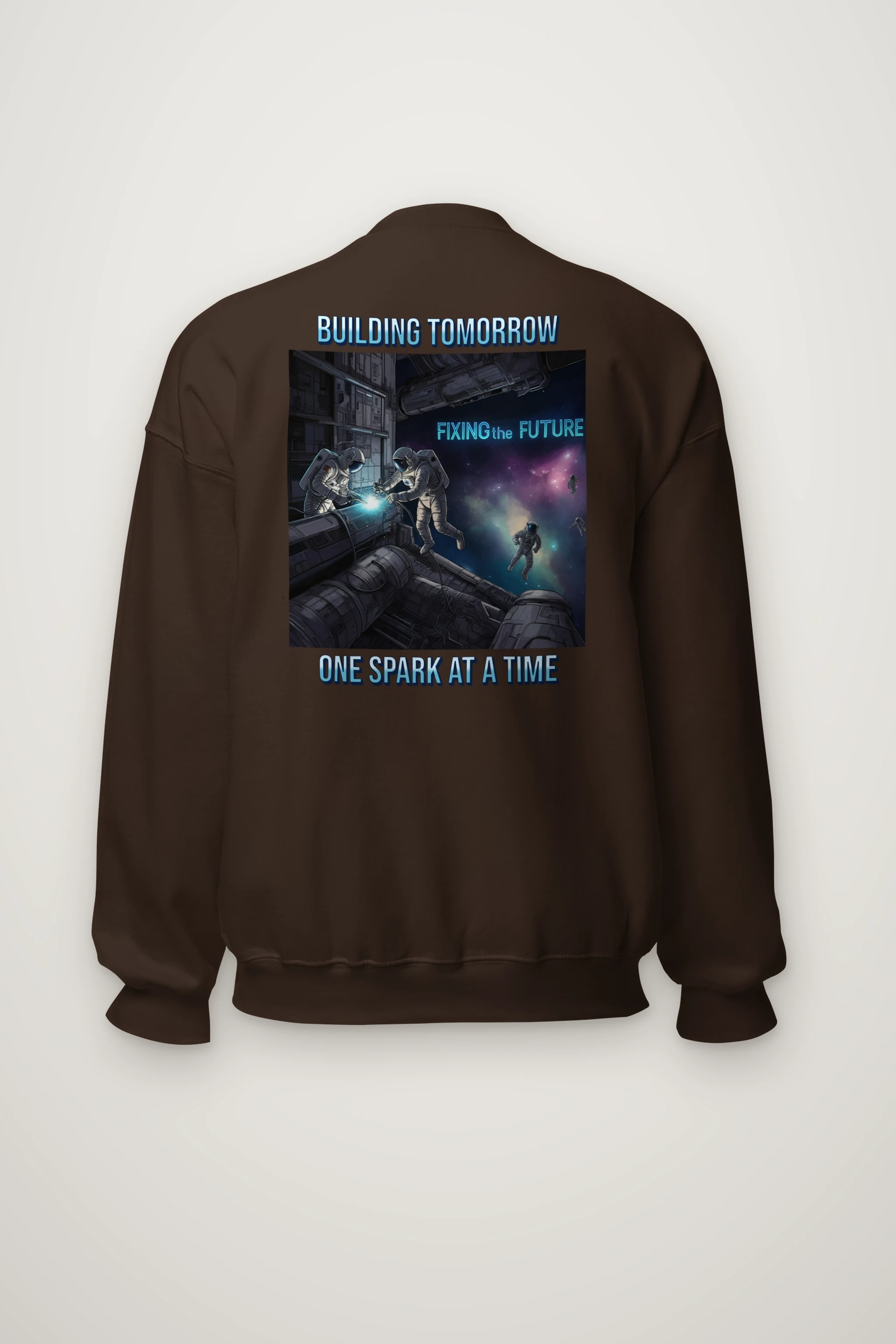 "Building Tomorrow" Heavy Blend Unisex Crewneck Sweatshirt