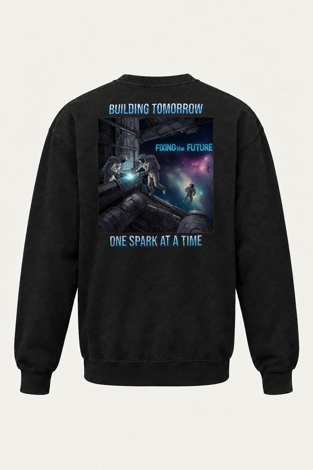 "Building Tomorrow" Heavy Blend Unisex Crewneck Sweatshirt | Gildan 18000