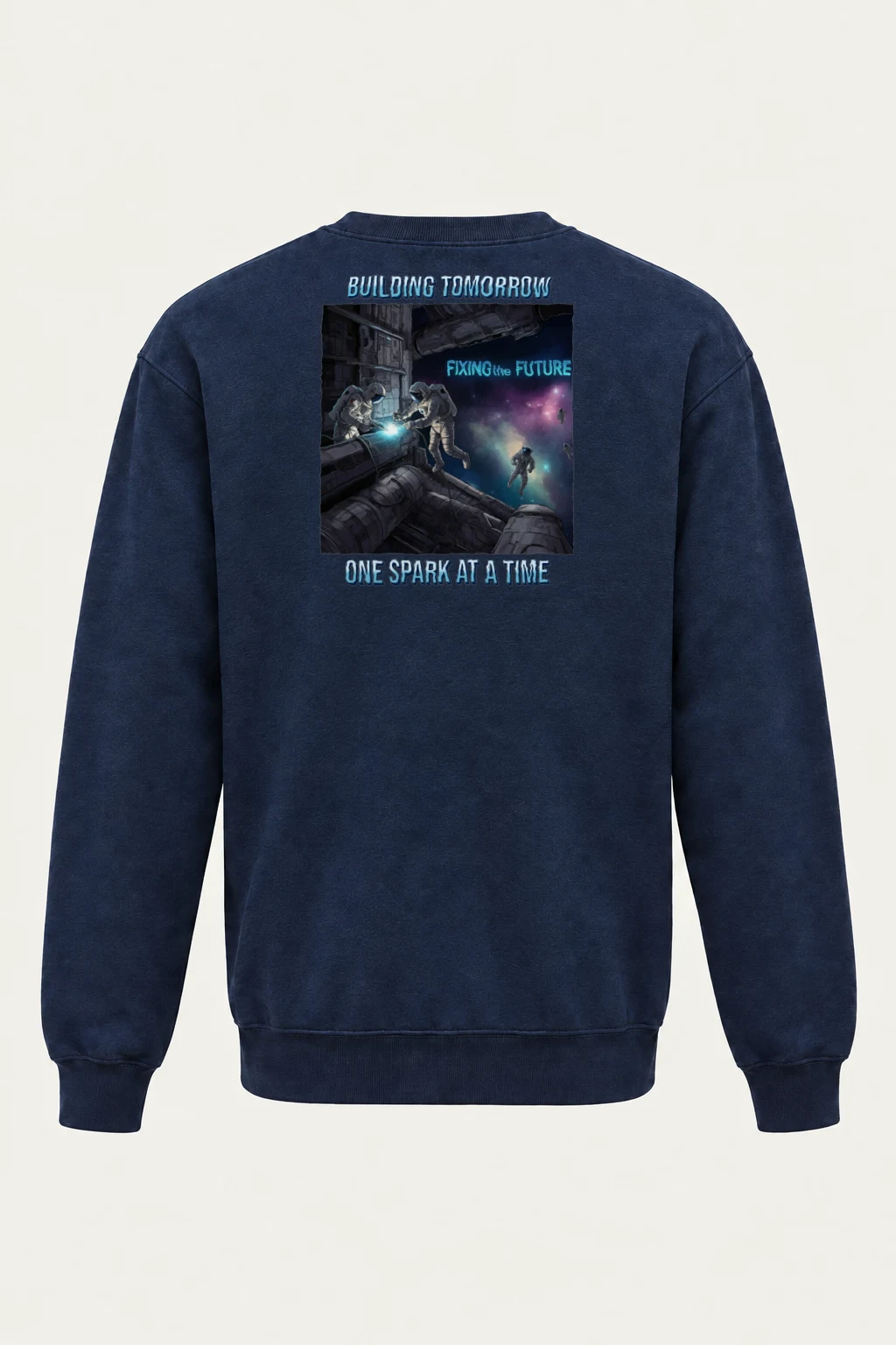 "Building Tomorrow" Heavy Blend Unisex Crewneck Sweatshirt | Gildan 18000