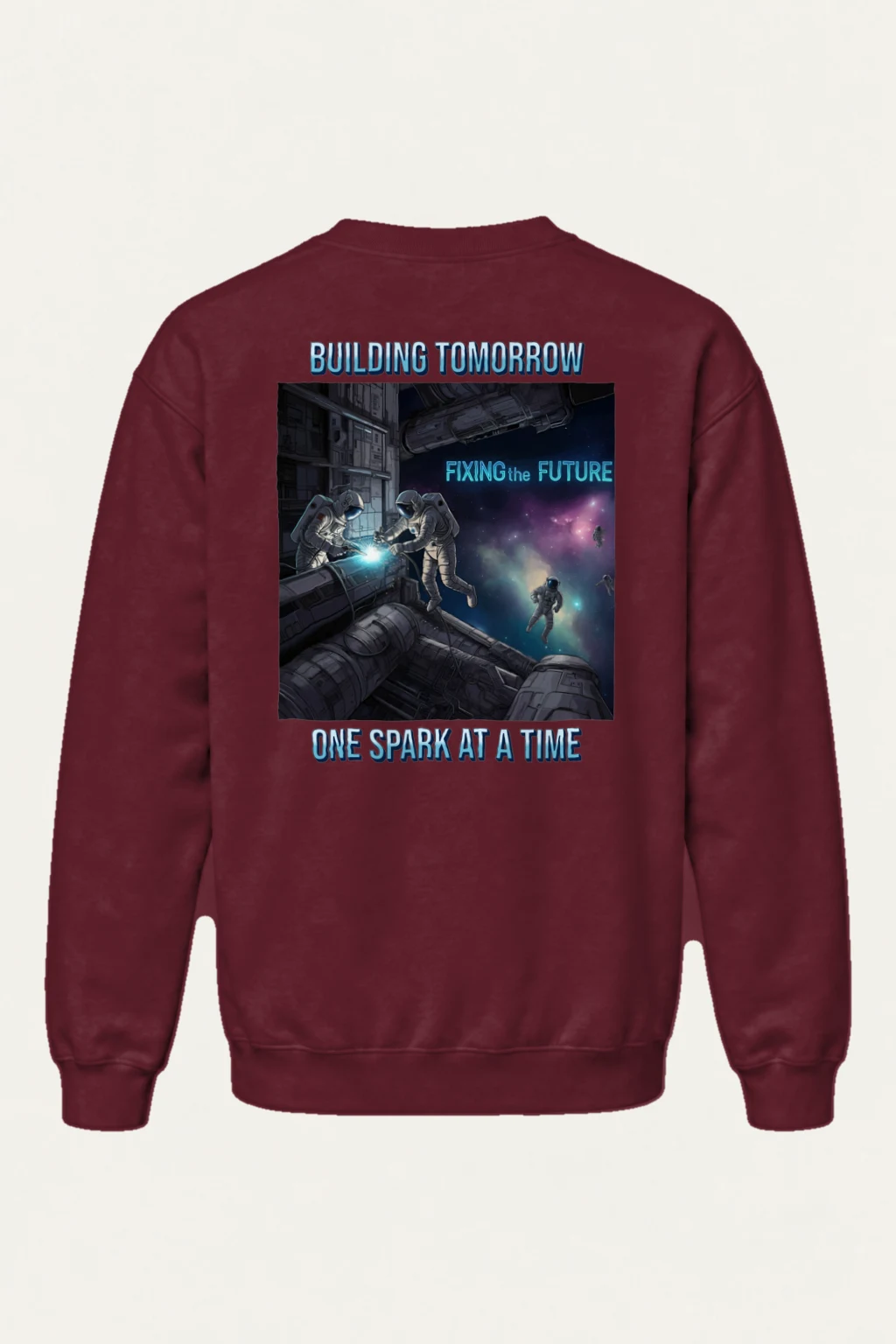 "Building Tomorrow" Heavy Blend Unisex Crewneck Sweatshirt | Gildan 18000