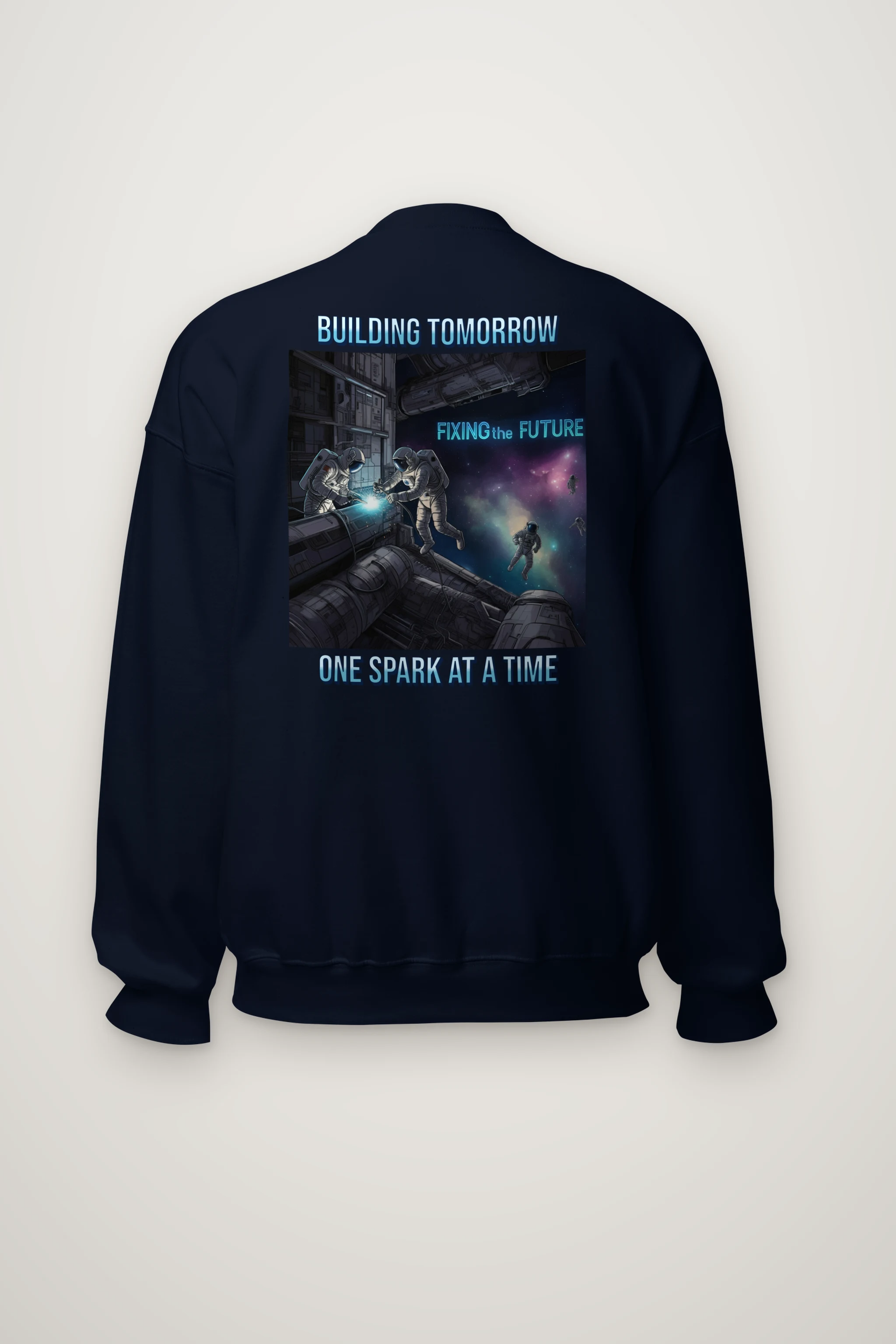 "Building Tomorrow" Heavy Blend Unisex Crewneck Sweatshirt