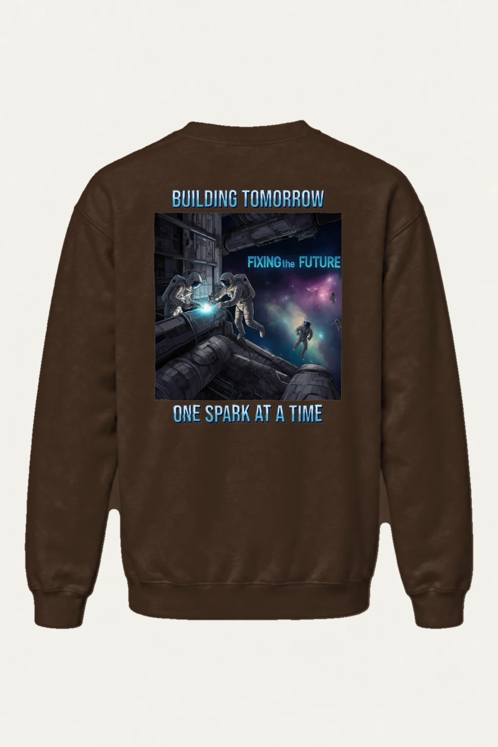 "Building Tomorrow" Heavy Blend Unisex Crewneck Sweatshirt | Gildan 18000