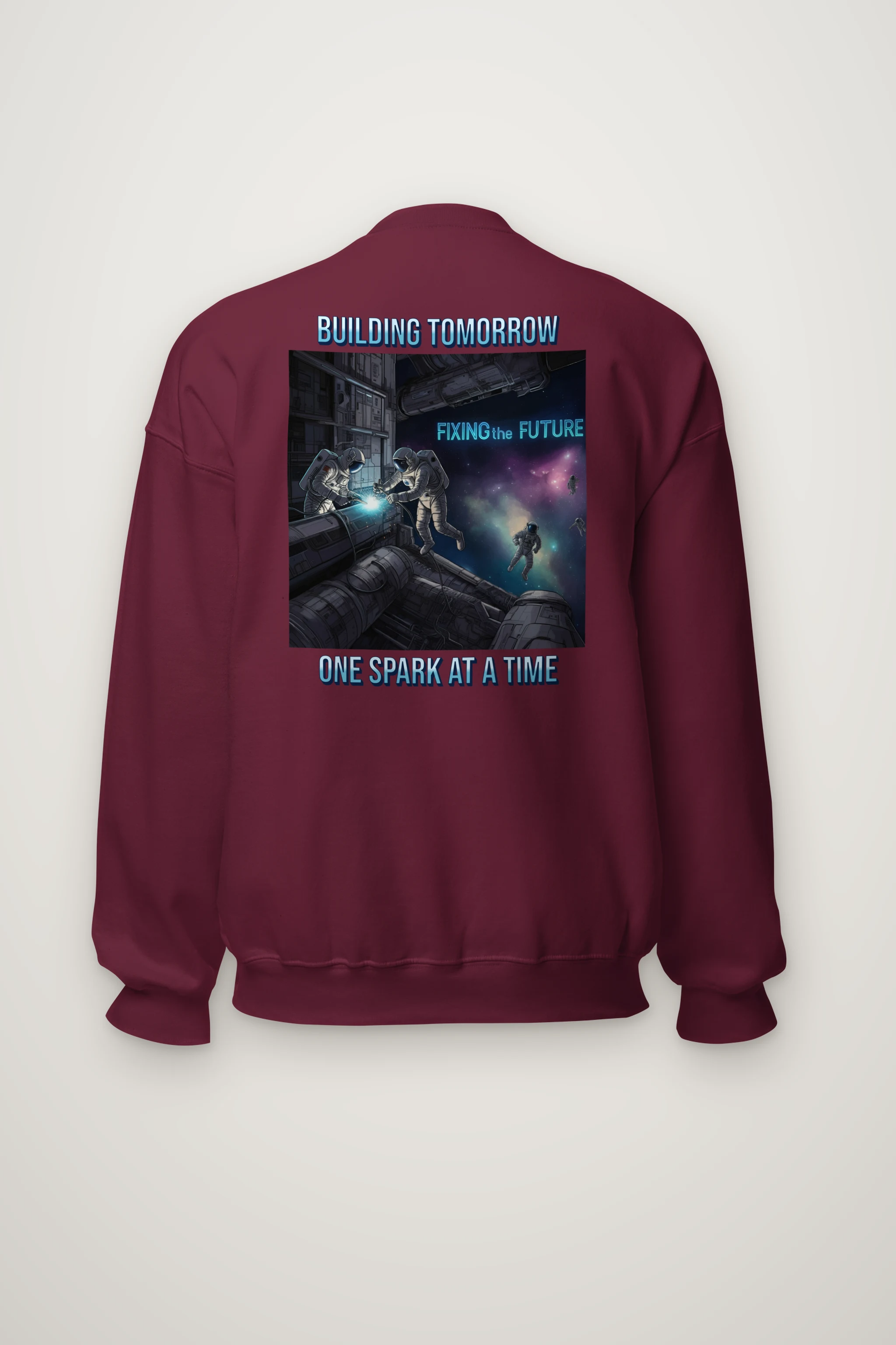 "Building Tomorrow" Heavy Blend Unisex Crewneck Sweatshirt