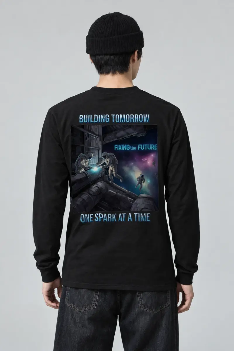 "Building Tomorrow" Unisex Longsleeve T-shirt | Gildan 2400