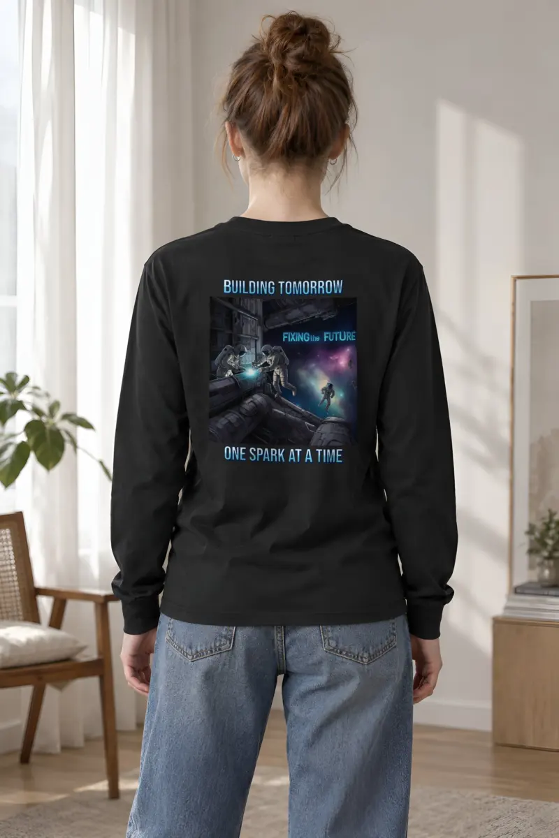 "Building Tomorrow" Unisex Longsleeve T-shirt
