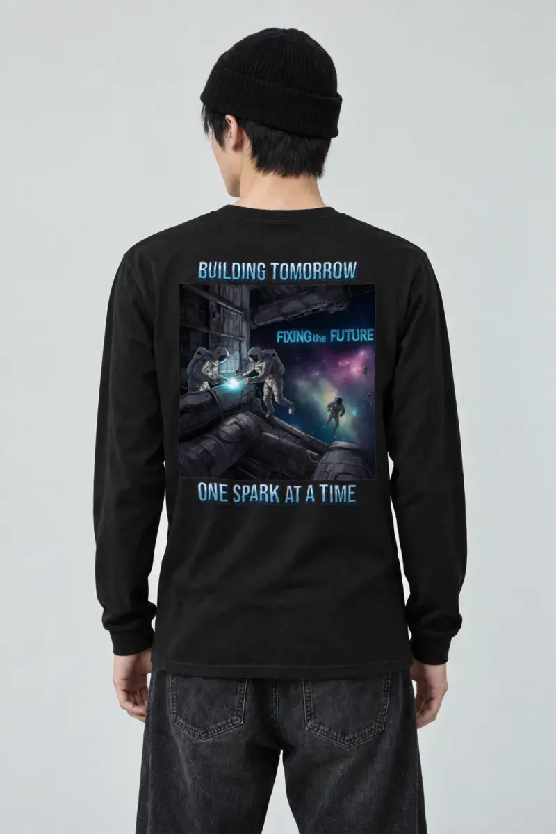 "Building Tomorrow" Unisex Longsleeve T-shirt