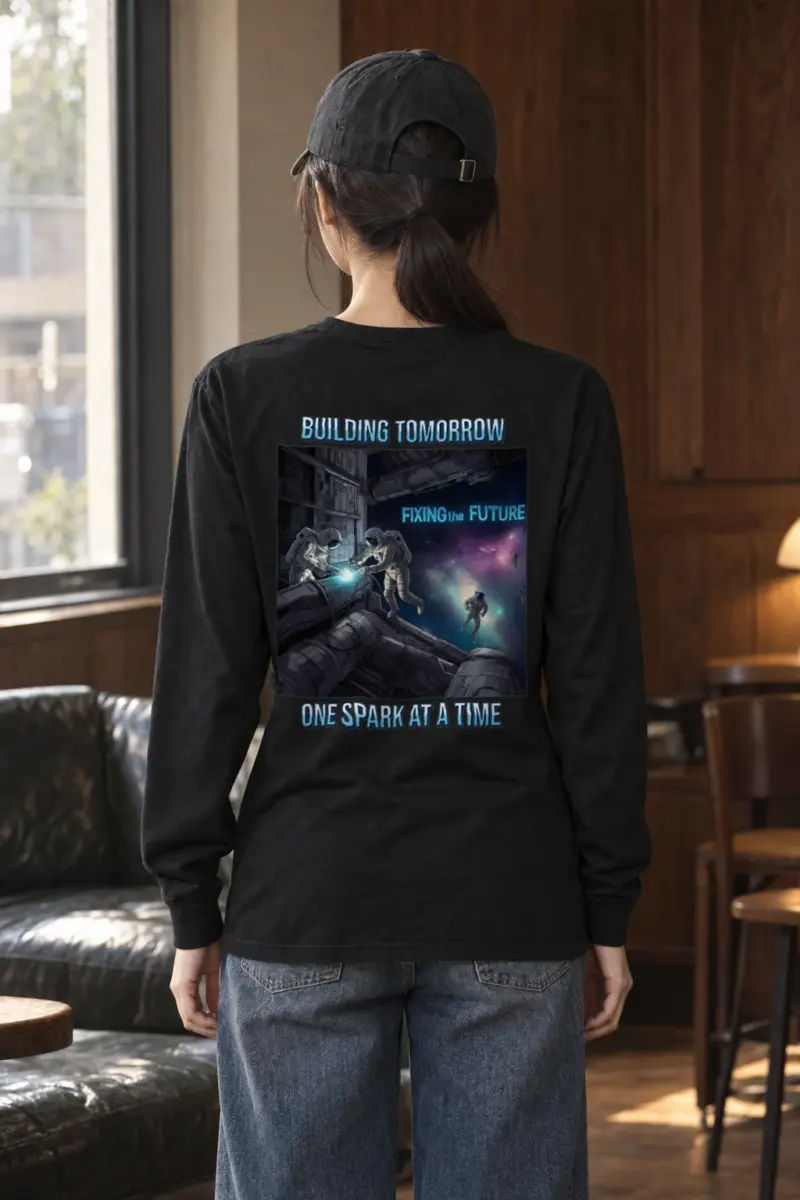"Building Tomorrow" Unisex Longsleeve T-shirt
