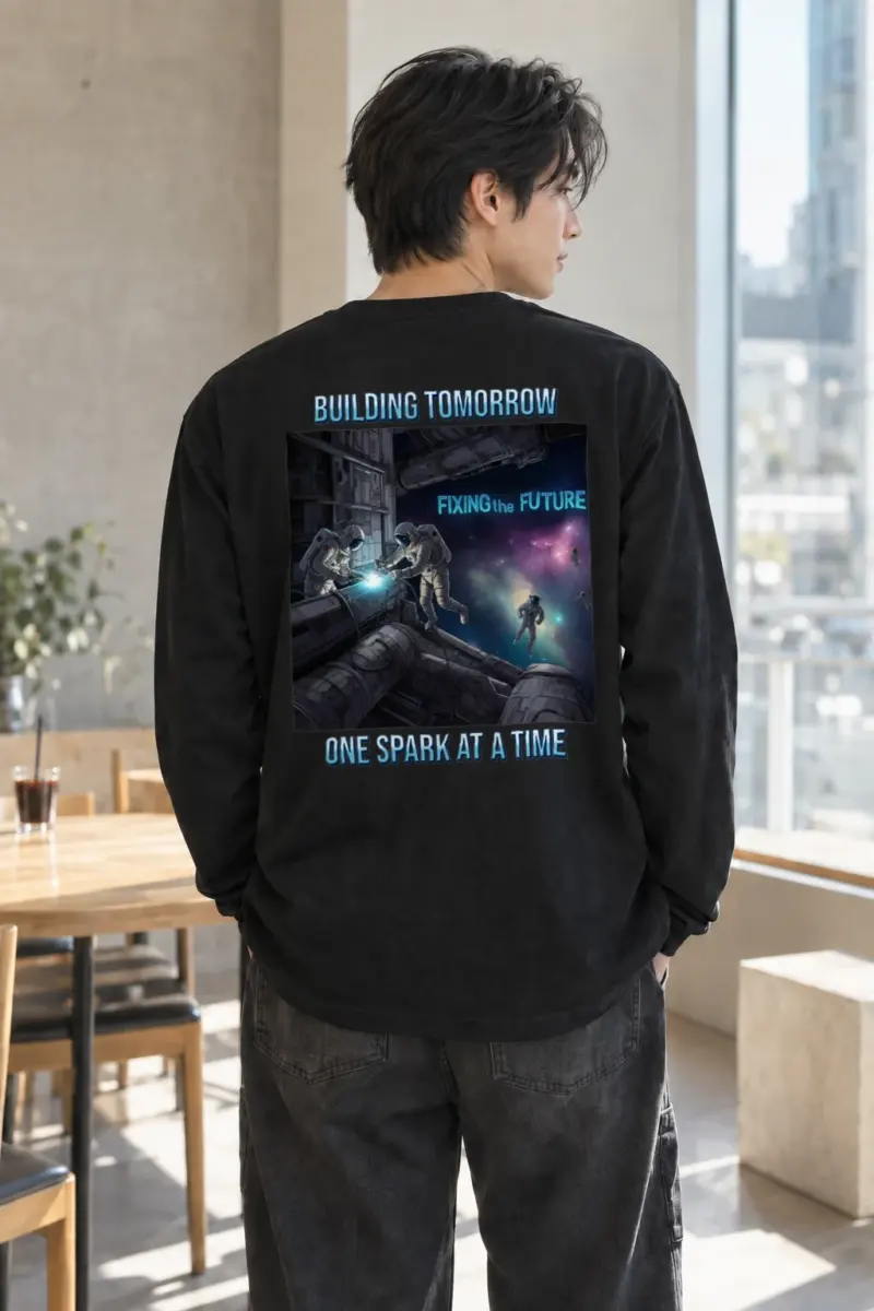 “Building Tomorrow” Unisex Longsleeve T-shirt | Gildan 2400
