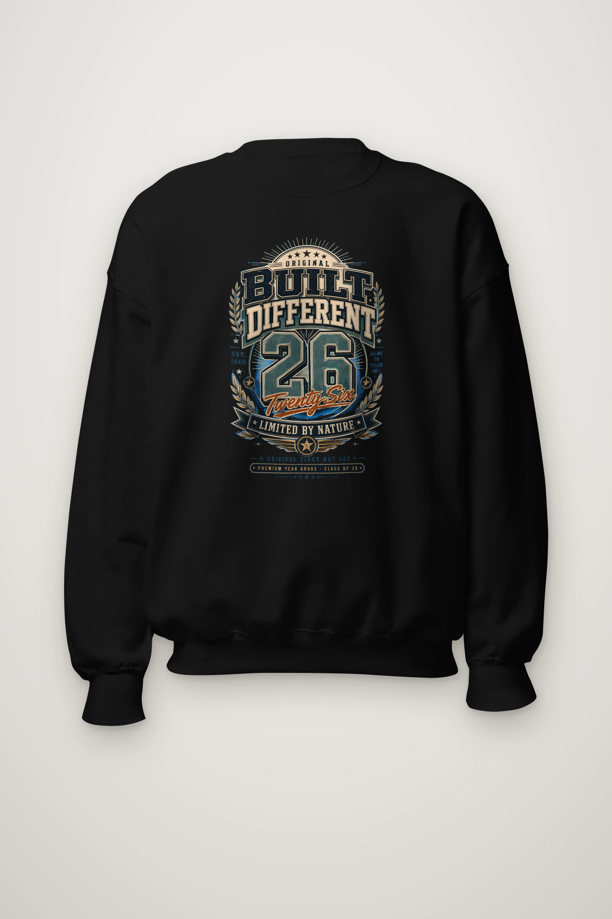 "Built Different 26" Heavy Blend Unisex Crewneck Sweatshirt