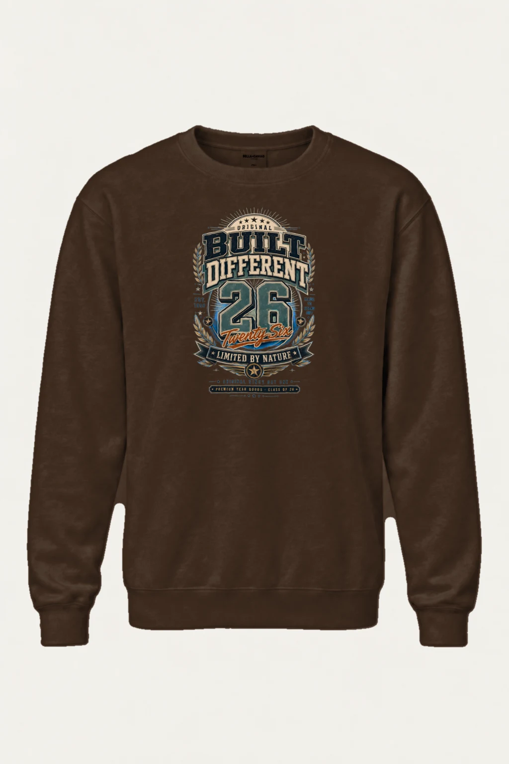 "Built Different 26" Heavy Blend Unisex Crewneck Sweatshirt | Gildan 18000