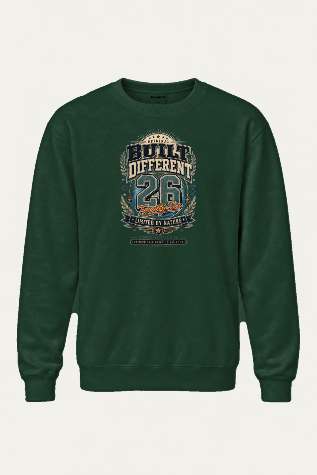 "Built Different 26" Heavy Blend Unisex Crewneck Sweatshirt | Gildan 18000