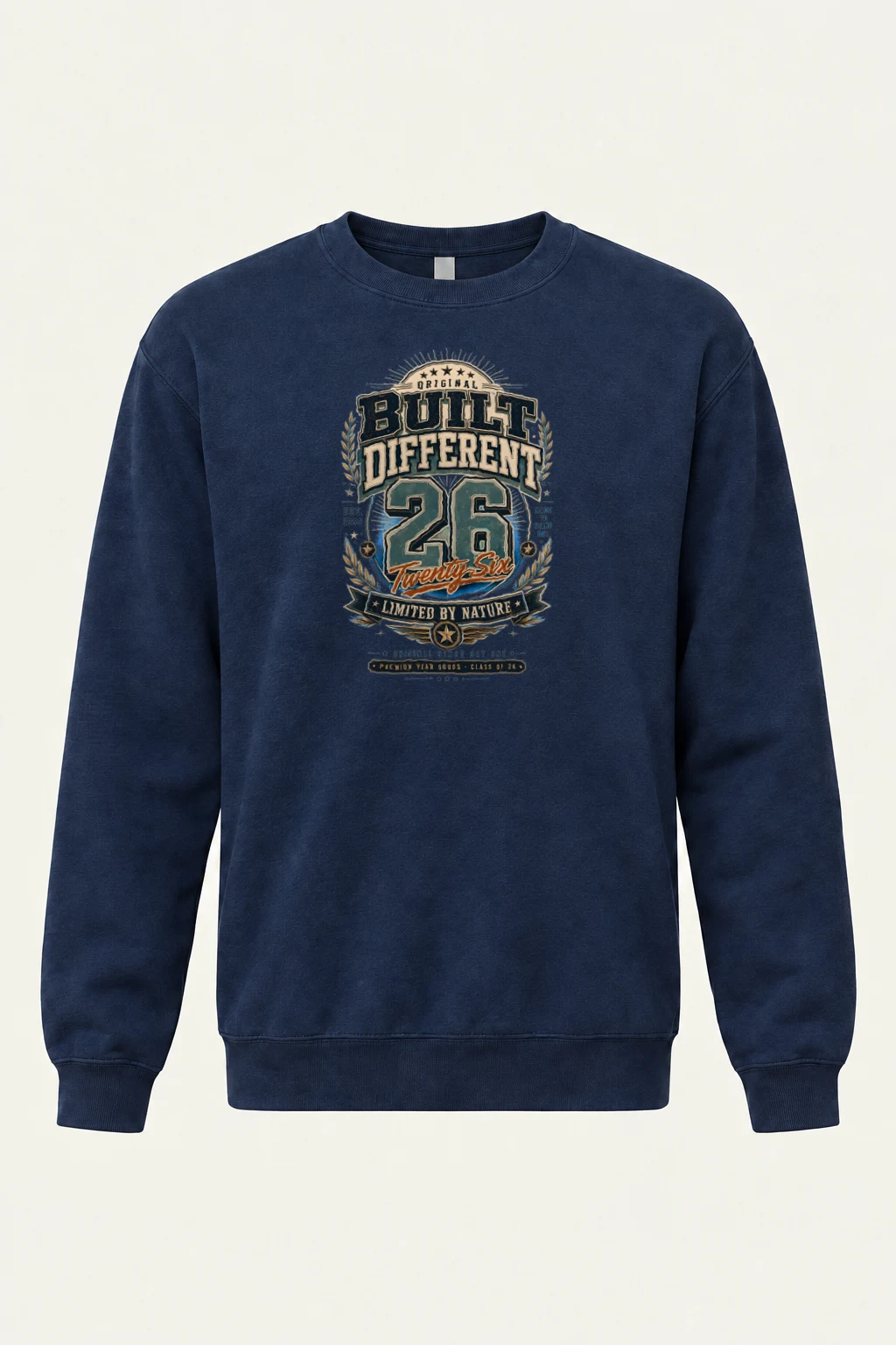 "Built Different 26" Heavy Blend Unisex Crewneck Sweatshirt | Gildan 18000