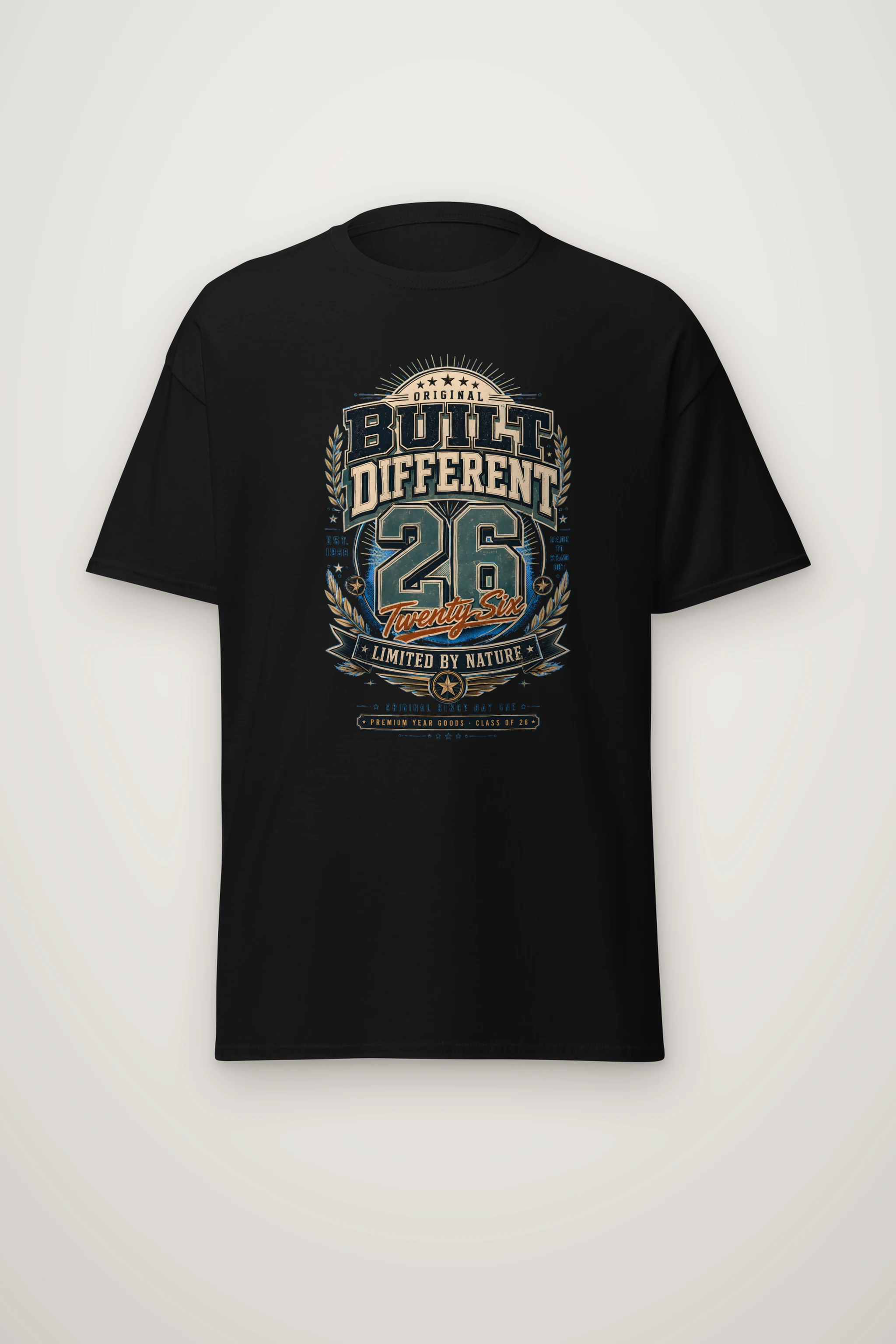 "Built Different 26" Heavyweight Unisex Crewneck T-shirt
