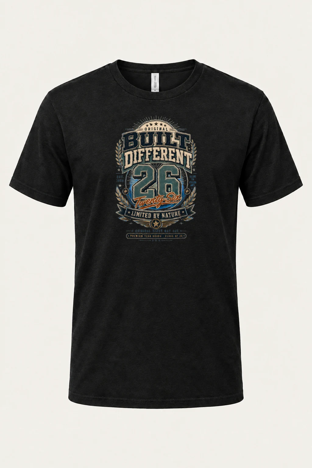 "Built Different 26" Heavyweight Unisex Crewneck T-shirt | Gildan 5000