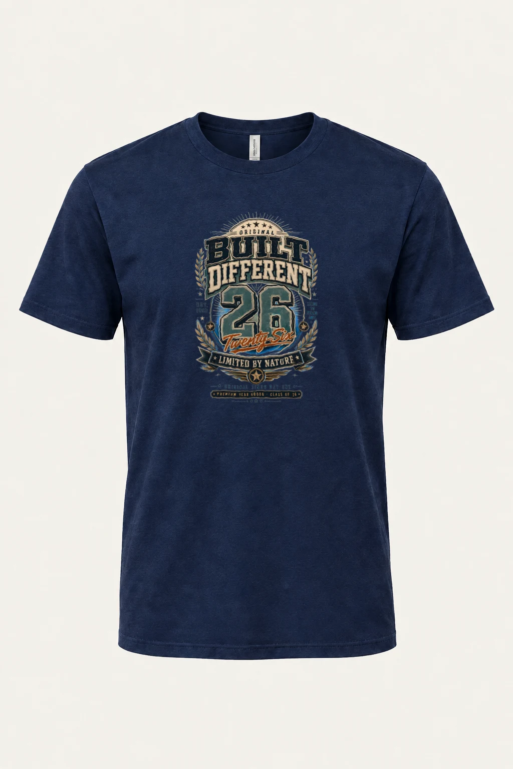 "Built Different 26" Heavyweight Unisex Crewneck T-shirt | Gildan 5000