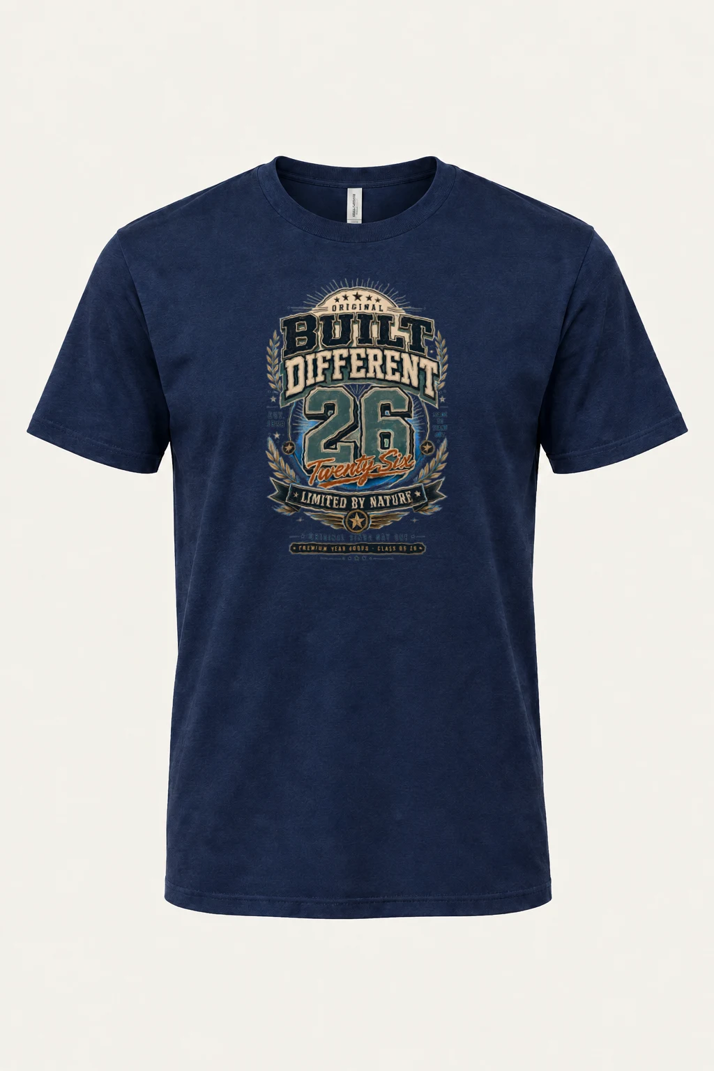 "Built Different 26" Heavyweight Unisex Crewneck T-shirt | Gildan 5000