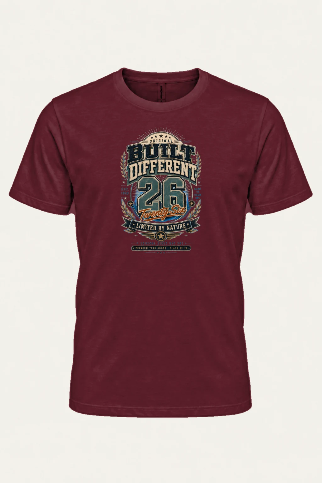 "Built Different 26" Heavyweight Unisex Crewneck T-shirt | Gildan 5000